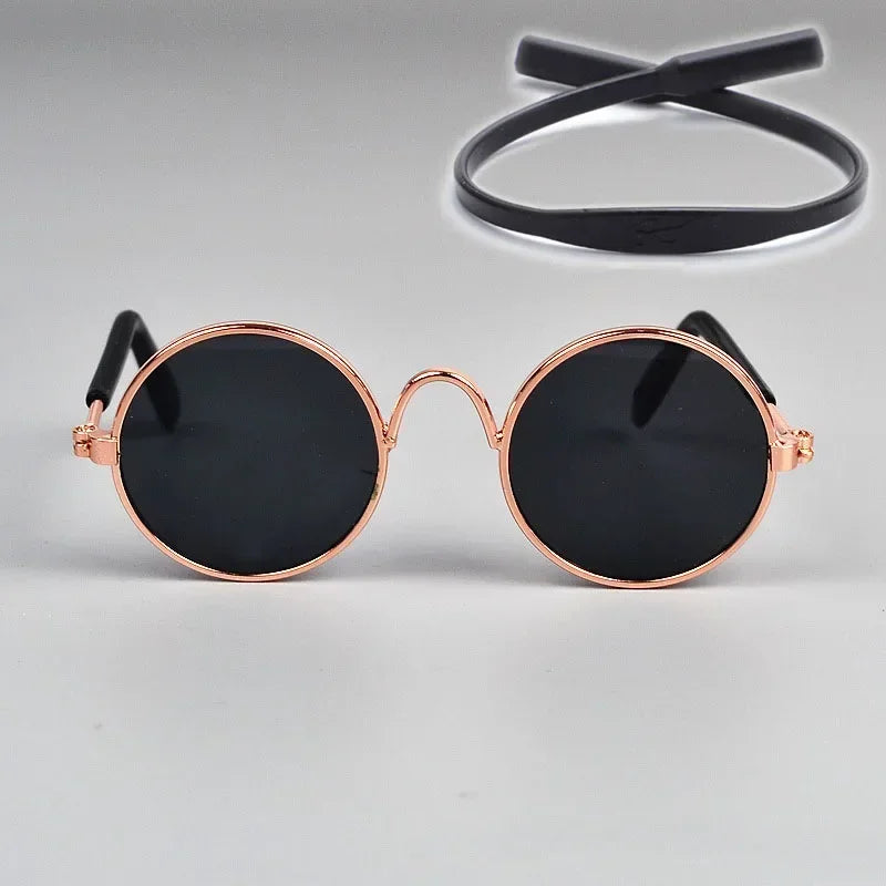 Cat Sunglasses Summer Outdoor Puppy UV Protection Sunglasses Dolls Sun Glasses Small Dog Cosplay Photo Props Cute Pet Sunglasses