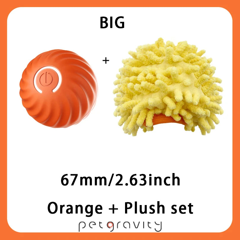 Interactive Cat Toys Ball Fast Rolling in Pouch Hide and Seek Kitten Toy Motion Activated Interactive Cat Toy for Indoor