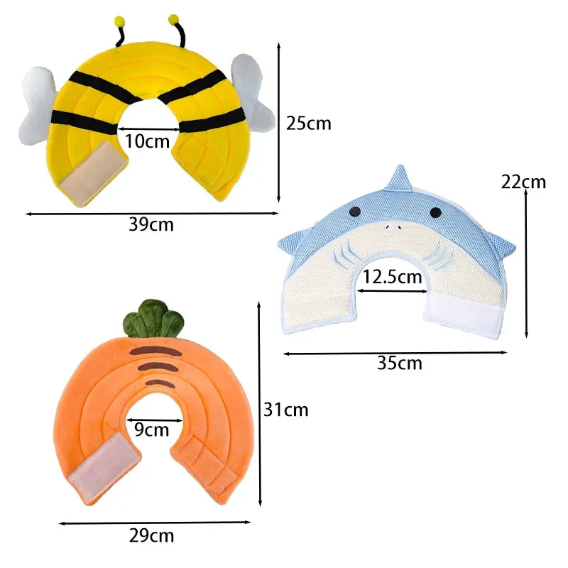 Cat Cone Collar Adjustable Soft Recovery Collar for Cats Prevent Licking Biting Comfort Feeding Dual Style Wear Suitable for Po